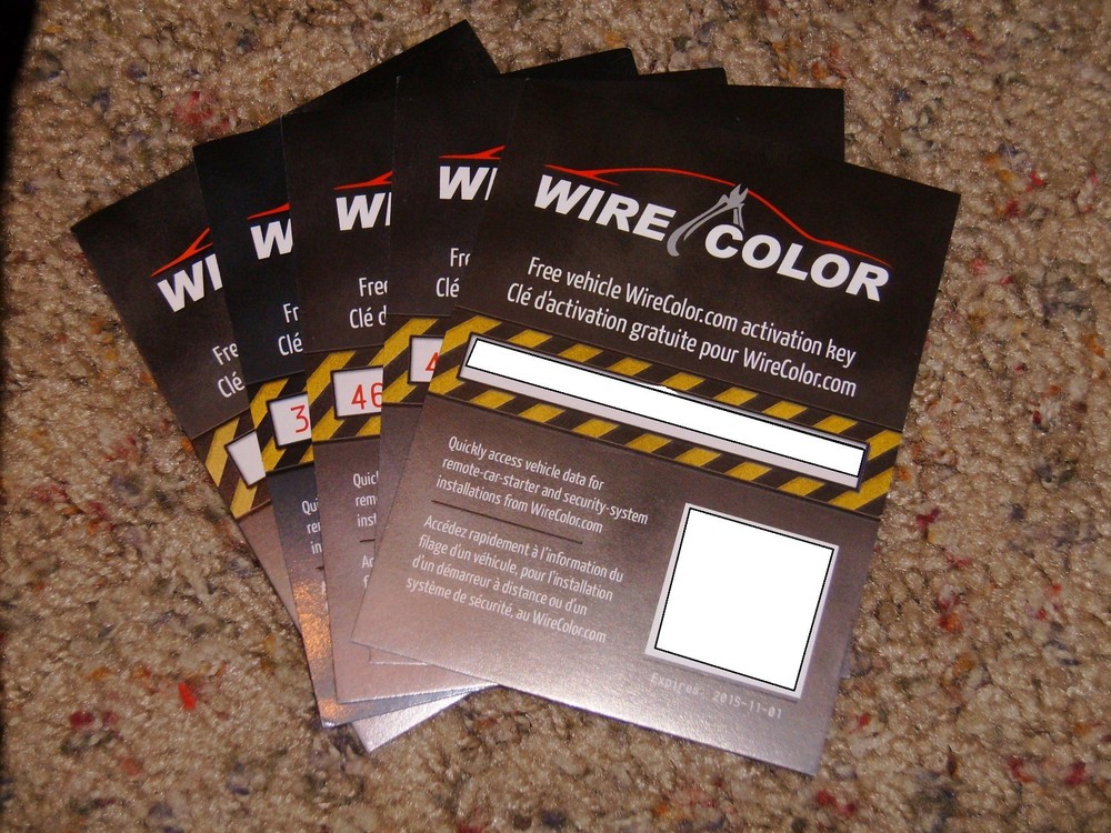 Fortin - wirecolor.com - 1 Single Wiring Data Access Code - Remote Start / Alarm