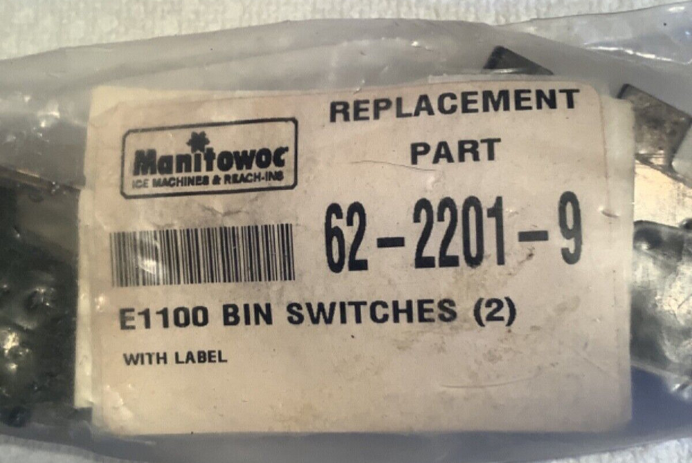 Manitowoc E1100 Bin Switches,62-2201-9, new,,(2)