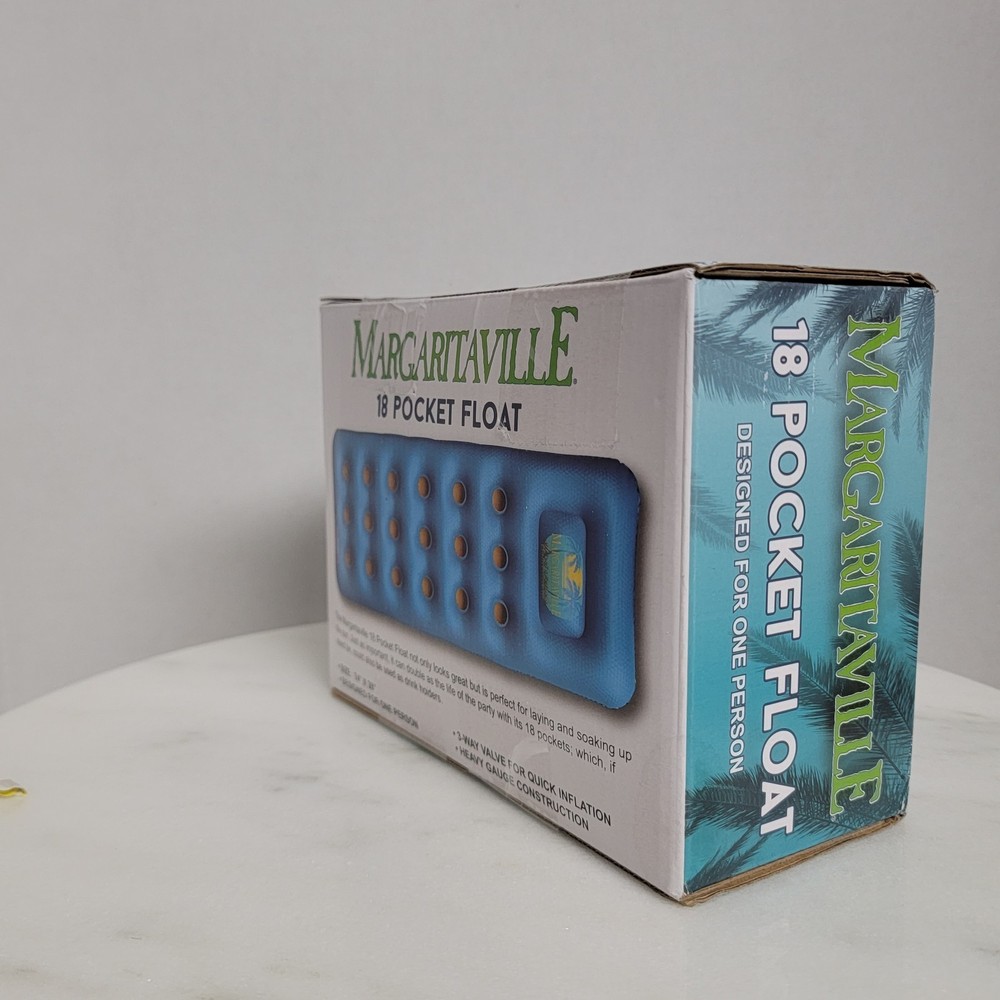 Margaritaville 18 Pocket Float It’s 5 O’clock Somewhere Pool Water Float FUN!