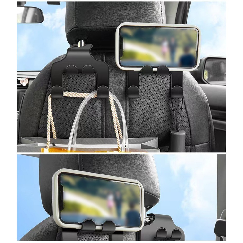 Convenient Car Storage Solution with For Seat Back Hook and Phone Holder
