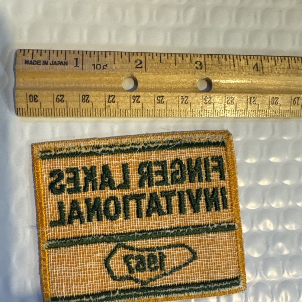 Vintage 1967 Patch Finger Lakes Invitational