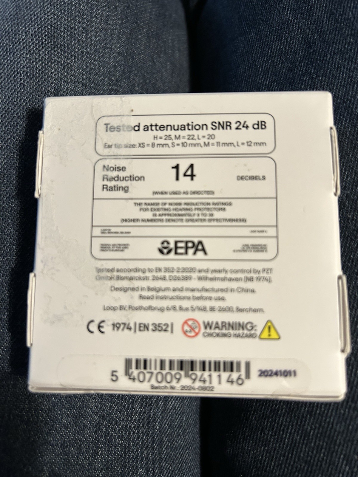 Loop Quiet 2 Ear Plugs for Noise Reduction 14 Rating (black) NEW Sealed