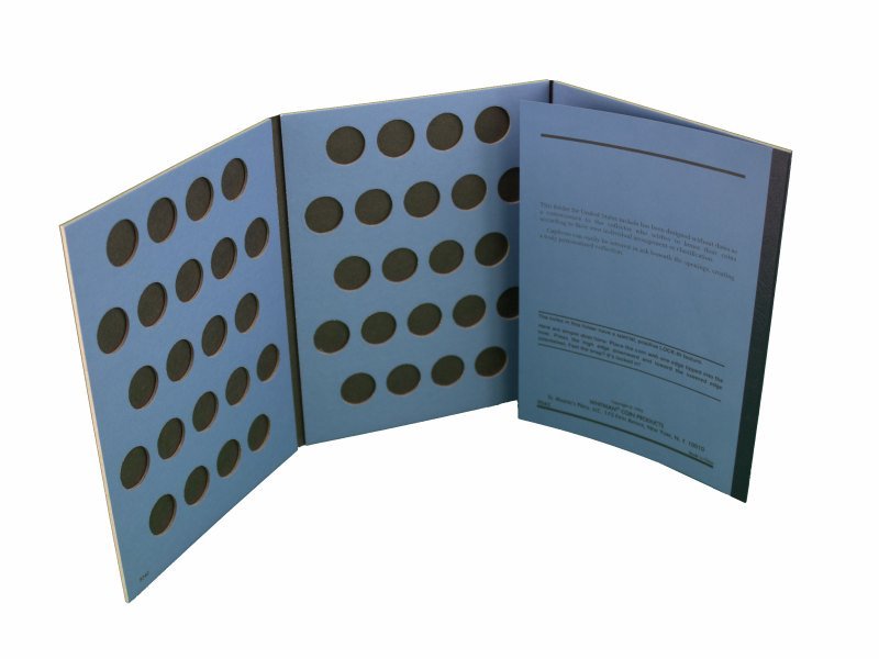 Nickel Coin Folder Plain No dates, by Whitman