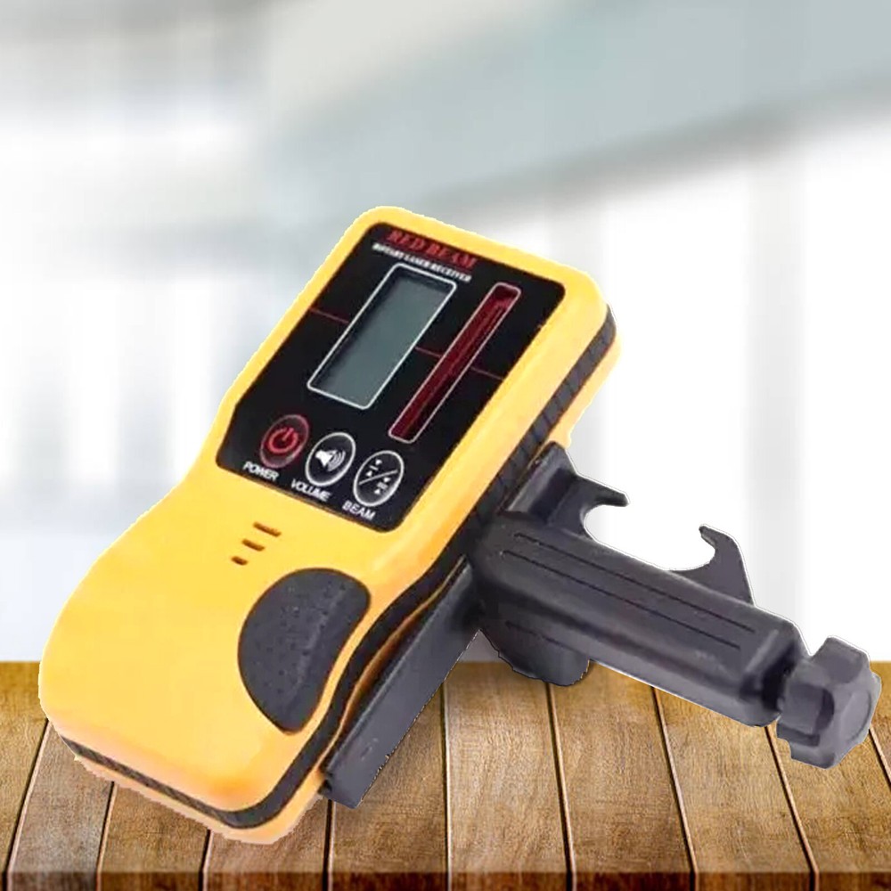 360°universal Red Beam spectra Laser Level Detector rotary Receiver + Bracket