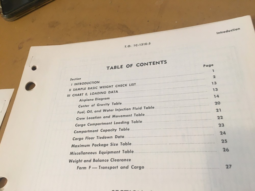 Convair C-131E Samaritan Weight Balance Loading Handbook