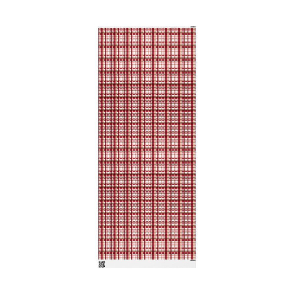 Red And Tan Print Wrapping Papers