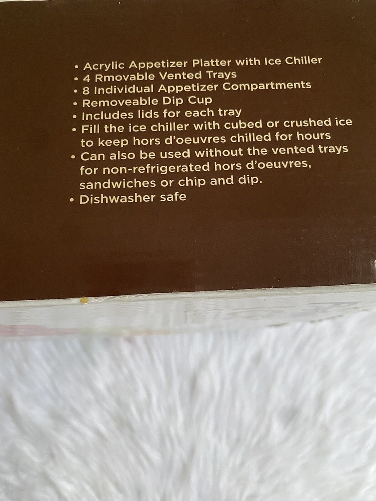 Parini Ice Series Appetizer Platter With Ice Chiller