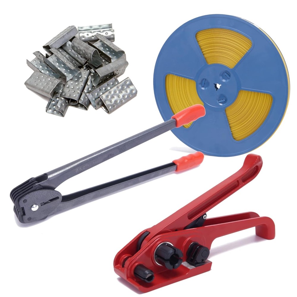 Versatile Banding Strapping Kit for All Packaging Needs - Tensioner & 3200" Roll