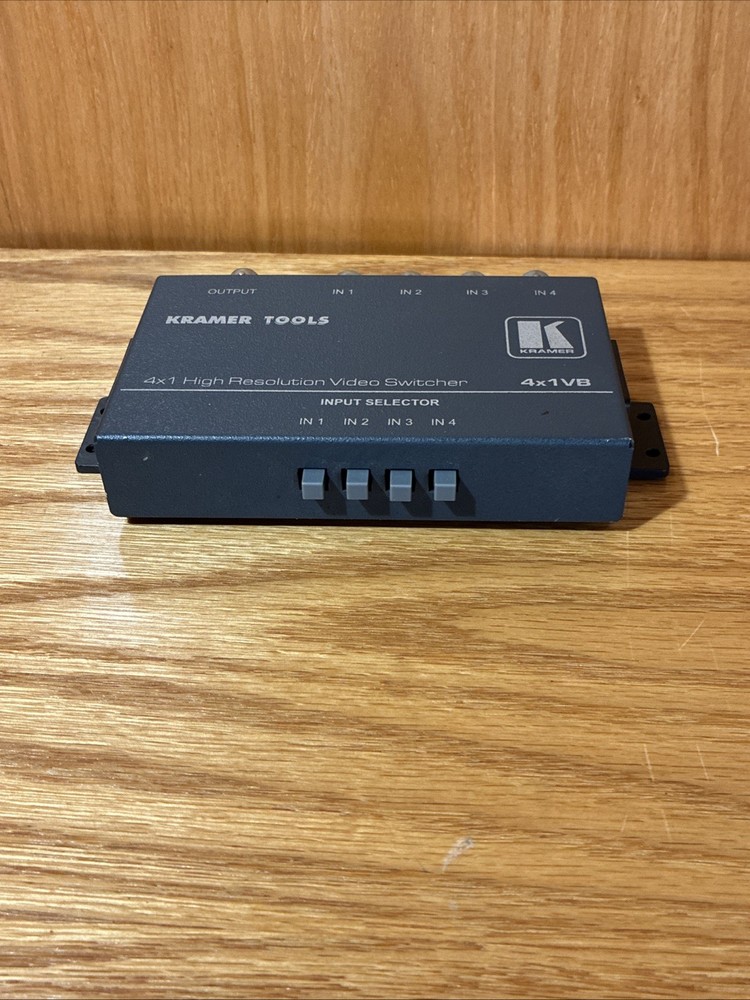 Kramer 4x1VB high-resolution Video Switcher Tested Working (4A)