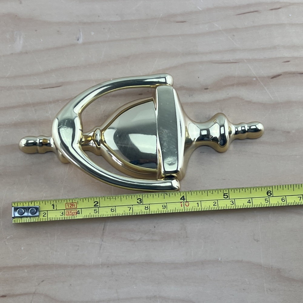 Vintage Solid Brass Door Knocker 6'' Tall