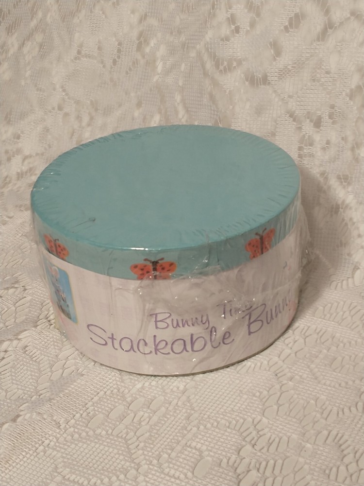 Bunny Time Stackable Bunny Containers Decorative Home Decor tbldp1