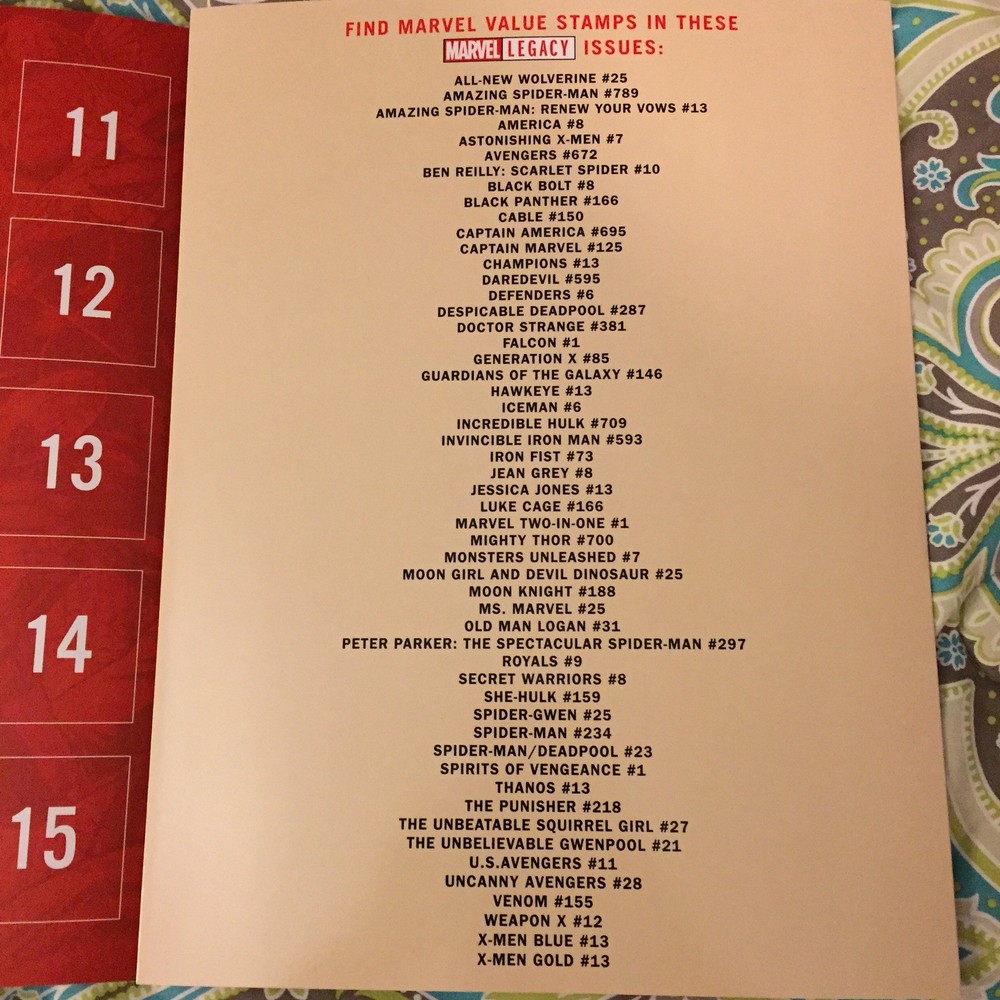 Marvel Value Stamp Book