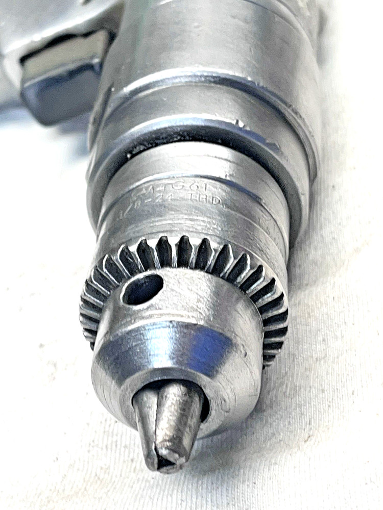 2 Pneumatic Tools - Straight Grinder, Drill W/Wrenches/Key