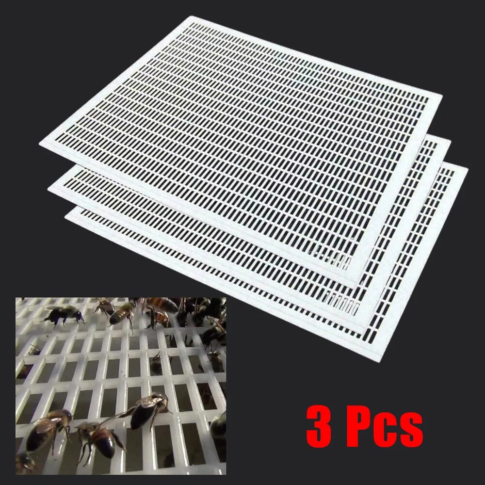3Pcs 10 Frame Queen Bee Excluder Trapping Net Grid Separate Queen Bees Board