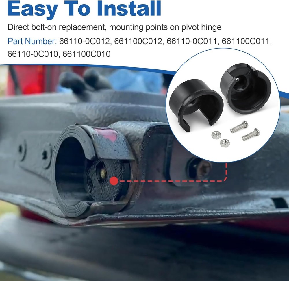 Tailgate Right Inner Hinge Pivot Bushing Insert Kit 66110-0C012 661100C012 Passe