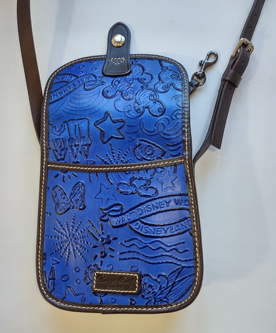 Dooney & Bourke x Disney Sketch Embossed Leather Crossbody Handbag Blue/Brown