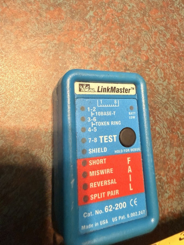 Ideal 62-200 LinkMaster RJ45 Without Remote
