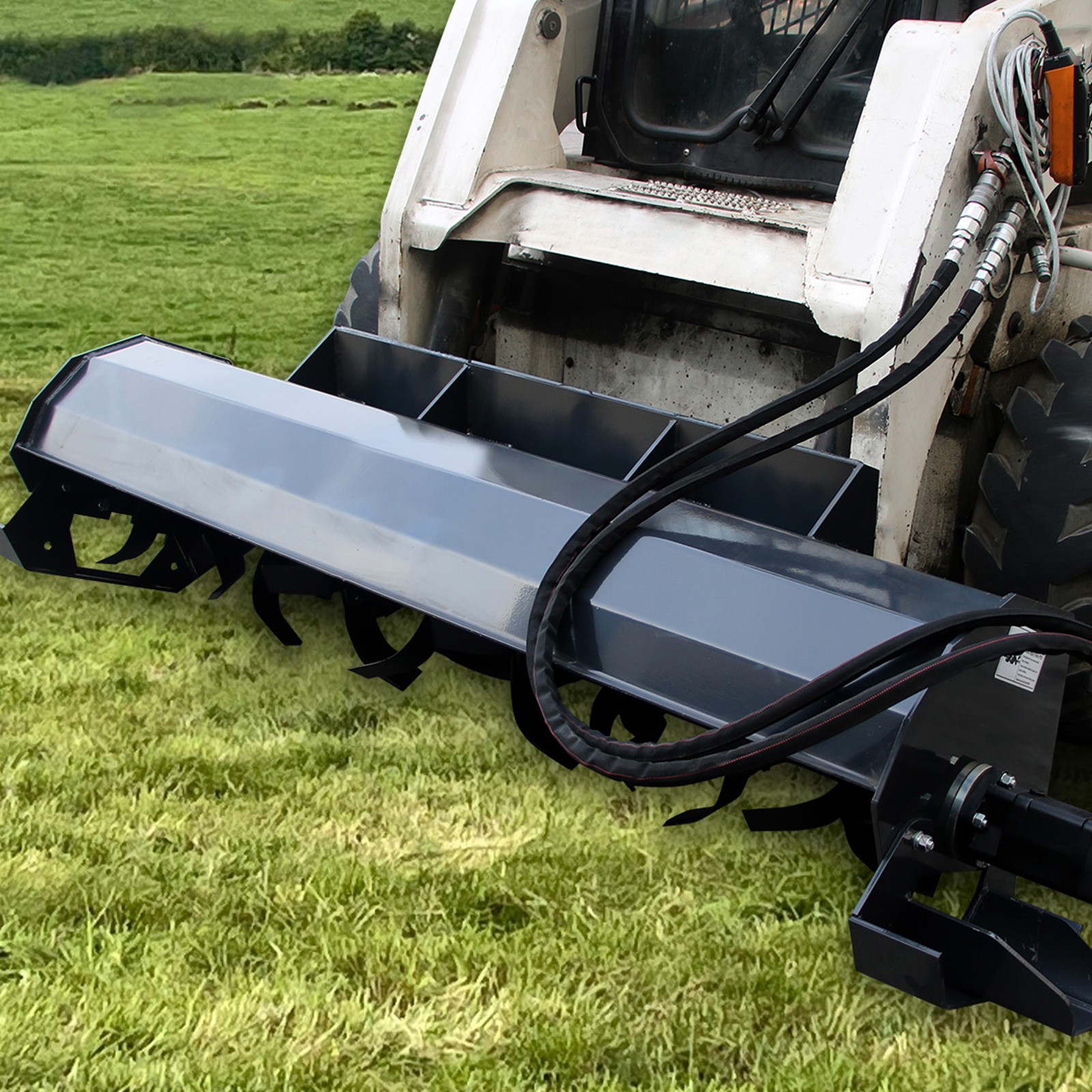Wolverine TL-12-72 Skid Steer Attachments72"Heavy Duty Rotary Tiller Cultivator·