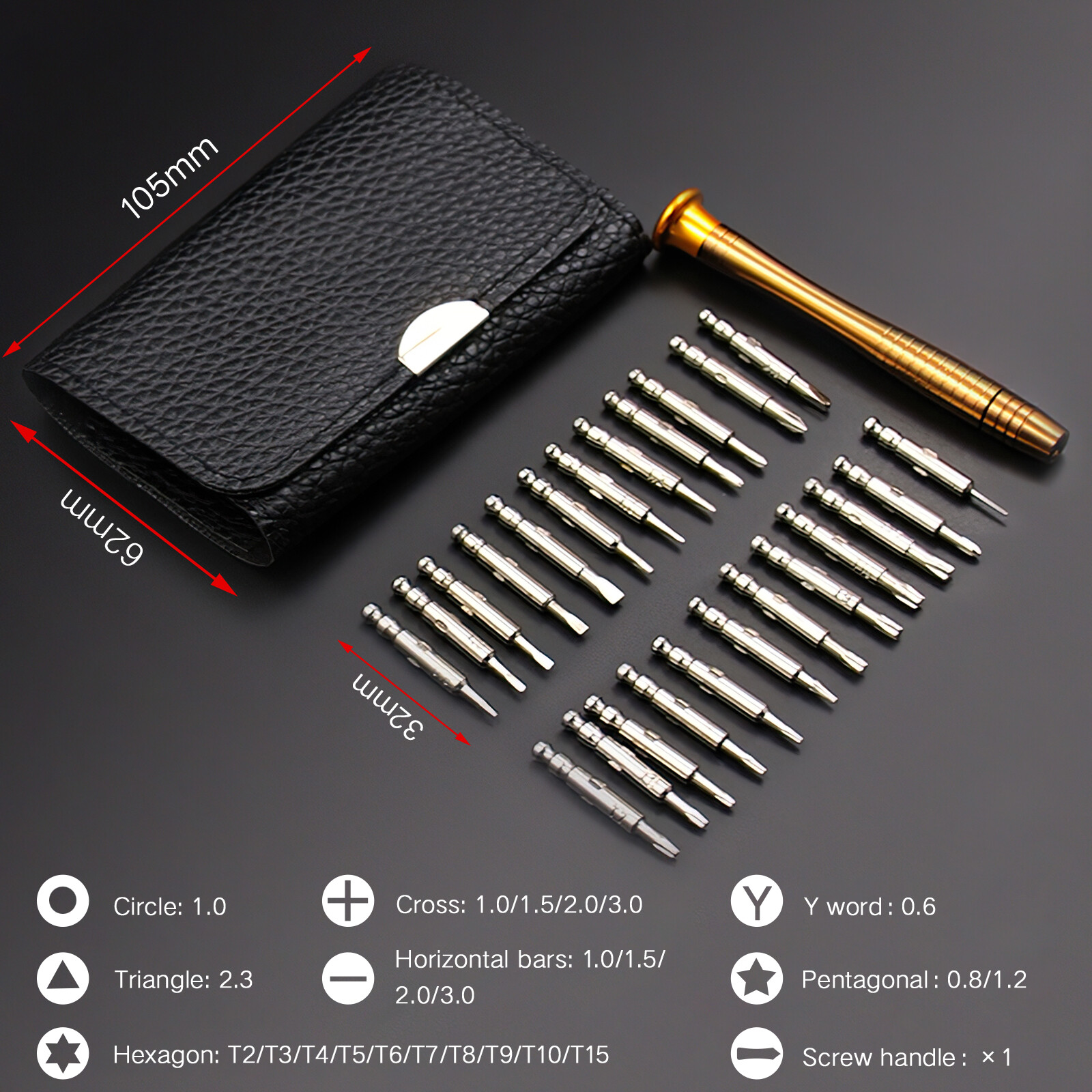 25 in1 Precision Screwdriver Set Computer Repair Torx Tool Kit Laptop Smartphone