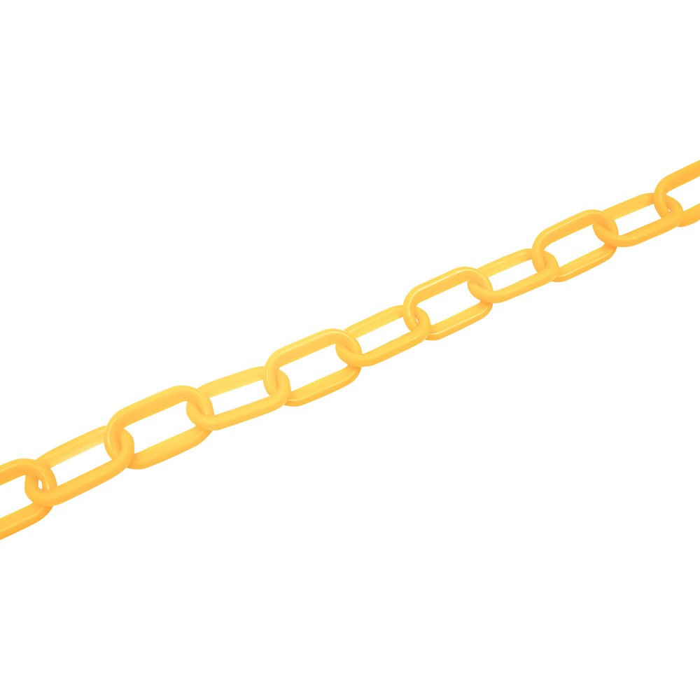 200ft Chain Plastic Barrier Chain Safety Orange Link Diameter S-shaped Hooks