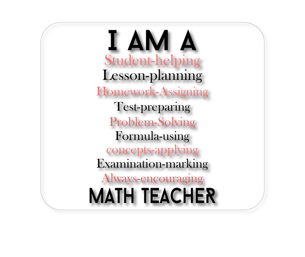 CUSTOM Mouse Pad 1/4 - Teacher Student Helping Homework Encourage