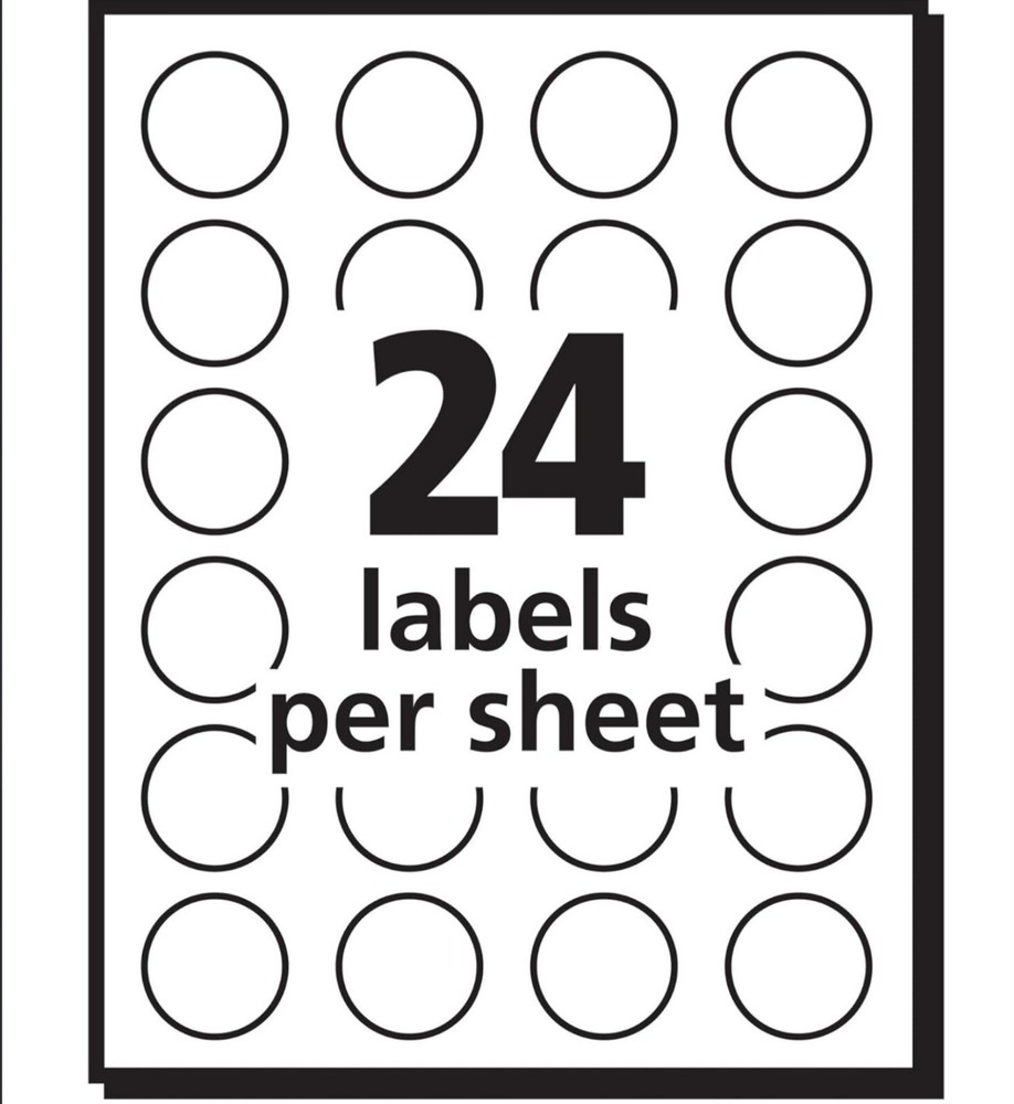 Avery Dennison Ave-05466 Round Color Coding Label - 0.75" Diameter
