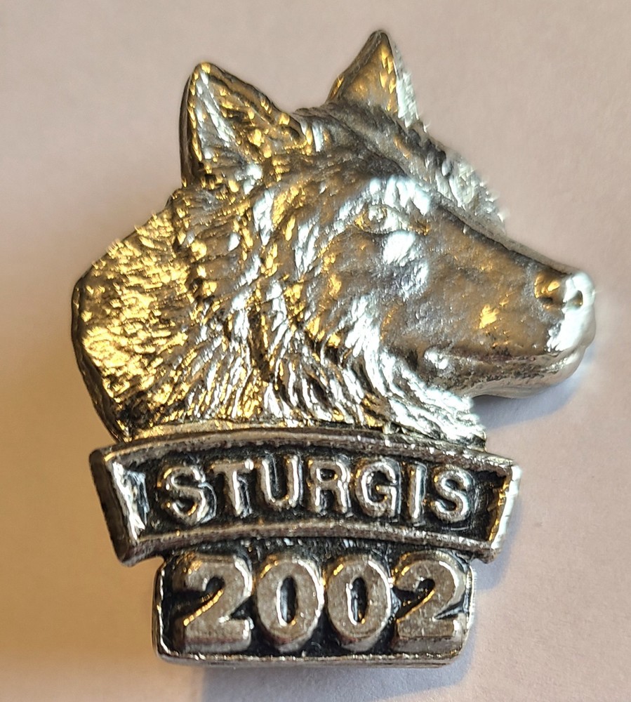 Vintage Sturgis Motorcycle Rally Wolf Pin