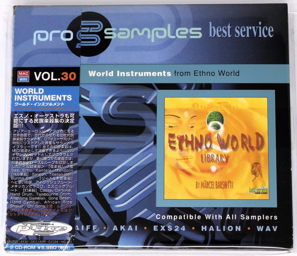 Best Service Pro Samples 30 World Instruments Sound Library/Sampling 2x CD