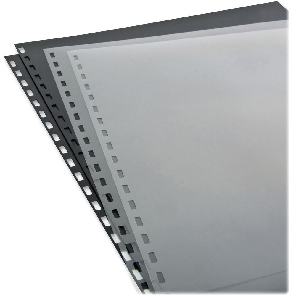 Swingline Prepunched Zipbind Covers - 4 / Pack - Black (SWI26003)