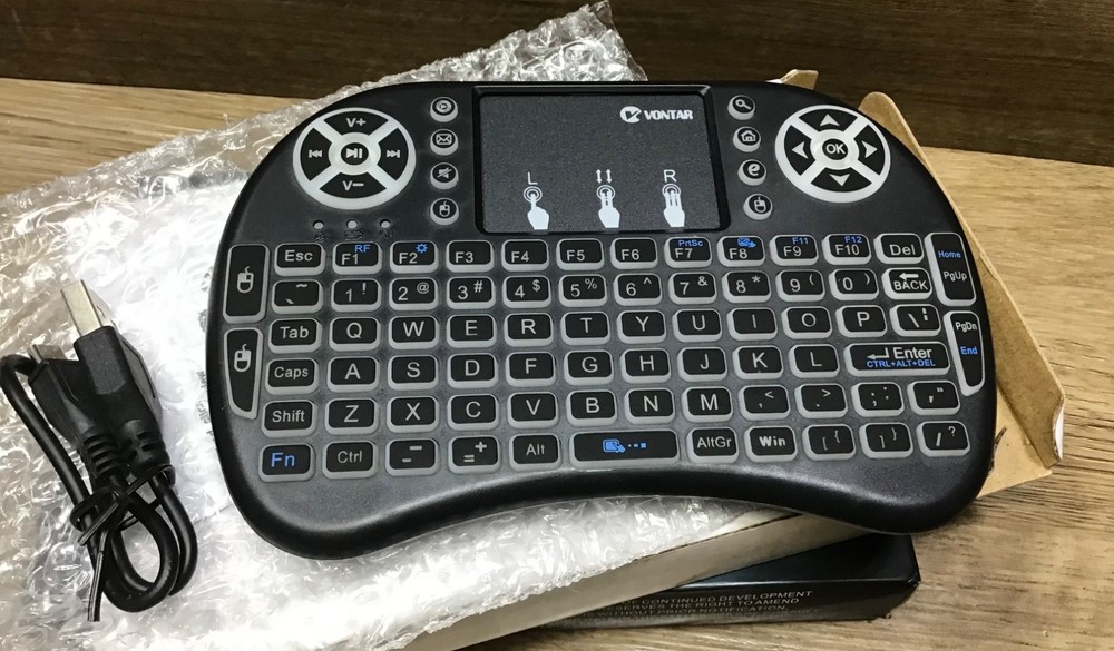 Mini Portable Wireless Keyboard Backlit Mouse Combo Xbox 360 PS3 PCs Smart TVs