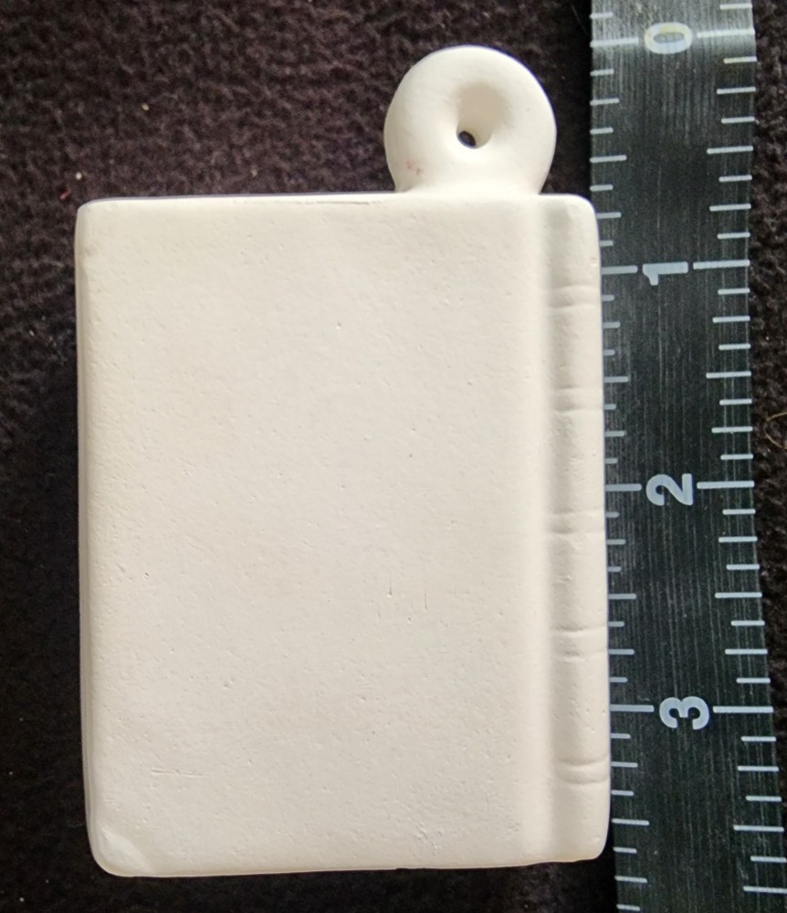 Ready to Paint Ceramic Bisque Bible Ornament