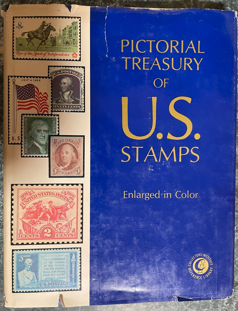 Pictorial Treasury of US Stamps -The Story behind Stamps. HBwDJ,  1974, 223p. VG