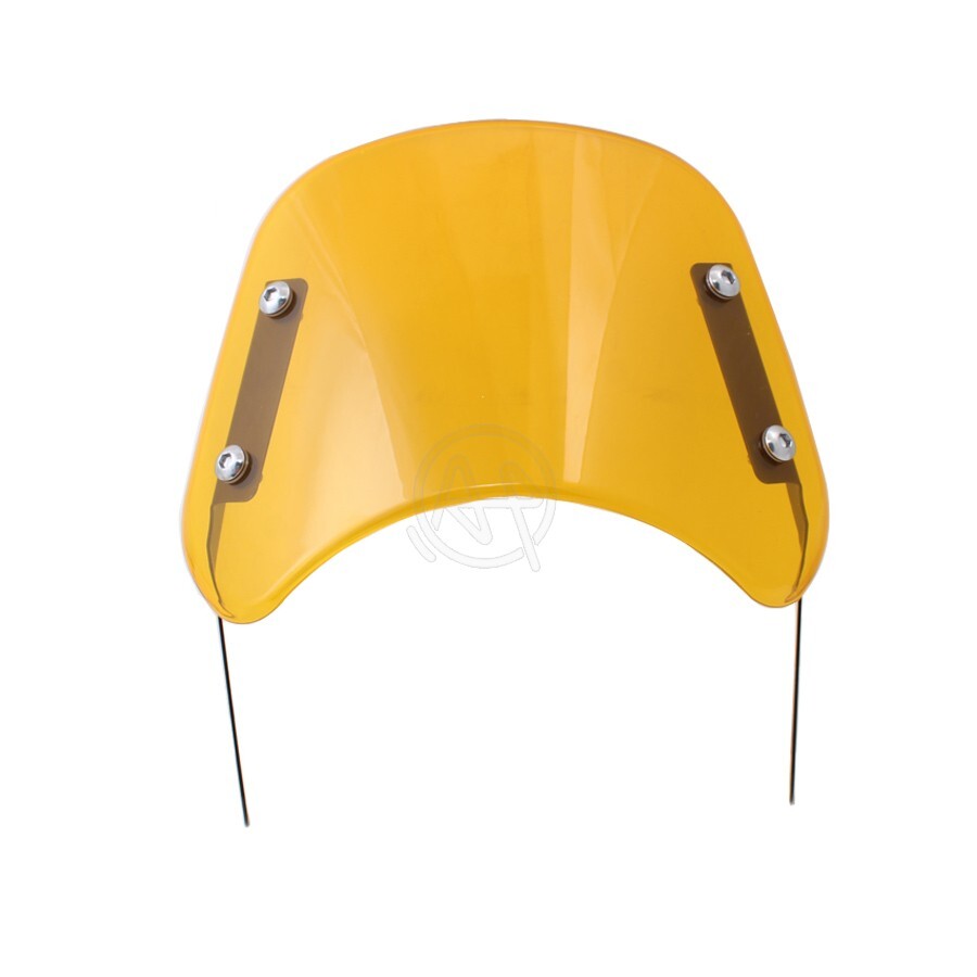 5-7'' Universal Yellow Motor Retro Headlight Windshield Wind Deflector Fairing