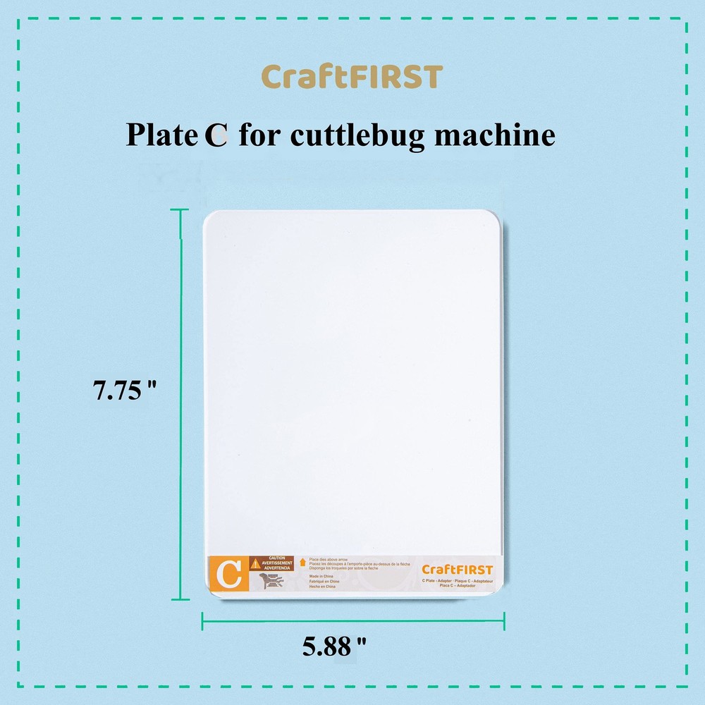 CraftFIRST C Adaptor for Cuttlebug Machine 5.87 x 7.75 C Adapter