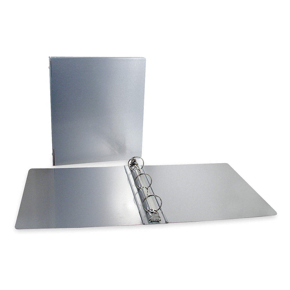 GRAINGER APPROVED 00603 Ring Binder,Silver,Round Ring 1GEK2