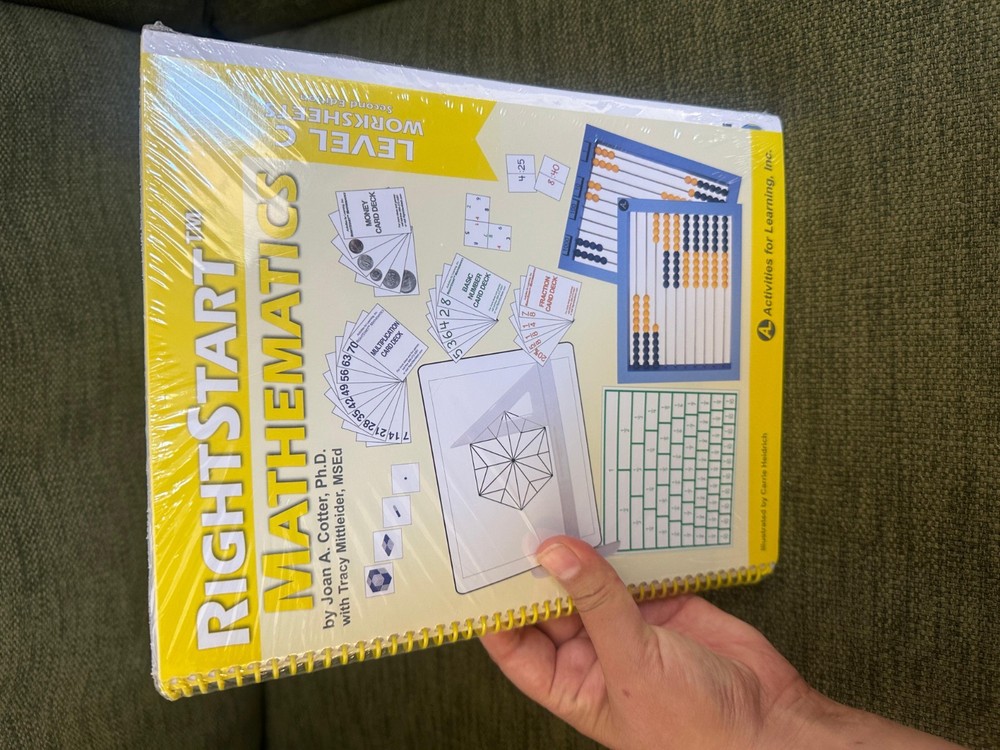 RightStart Mathematics Level B Book Bundle & RS2 Math Set Manipulatives Games