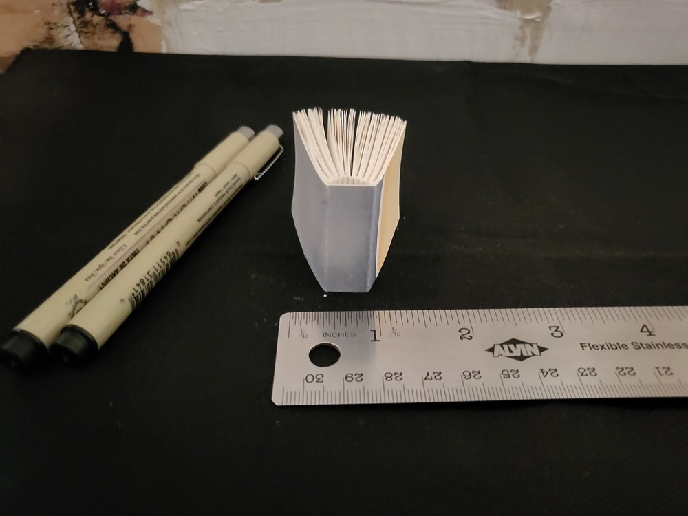 novelty micro sketchbook - 88 pages - 1.75" x 1.5"