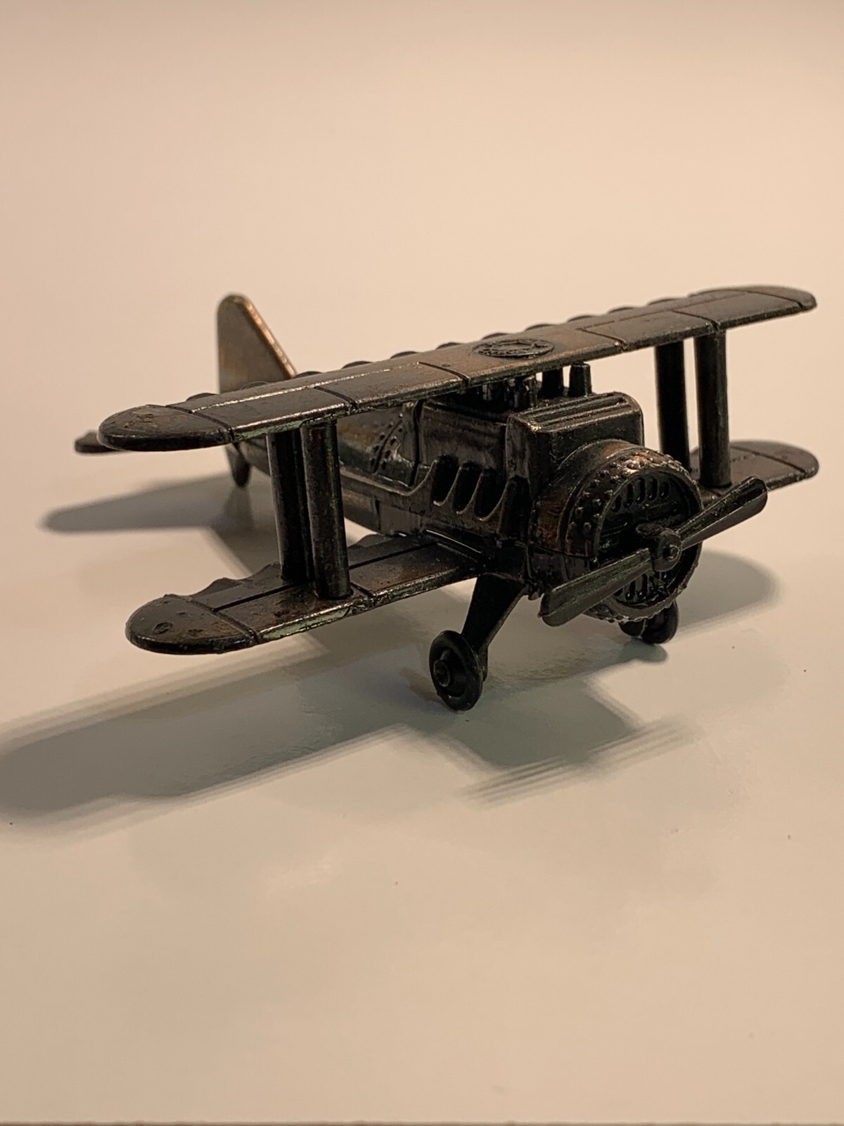 Vintage Die-Cast Pencil Sharpener Biplane PSF1