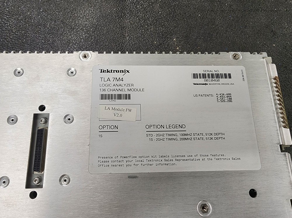 Tektronix TLA7M4 136 Channel Logic Analyzer Module Unit #1