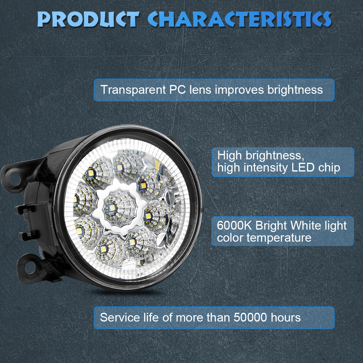 Pair Fog Lights Fit For 2007-2014 Chevy Tahoe Avalanche Suburban GMC With Bulbs