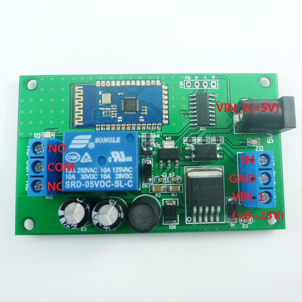 CE034_M DC 5 -24V Bluetooth Relay Module Android APP Mobile Phone Remote control
