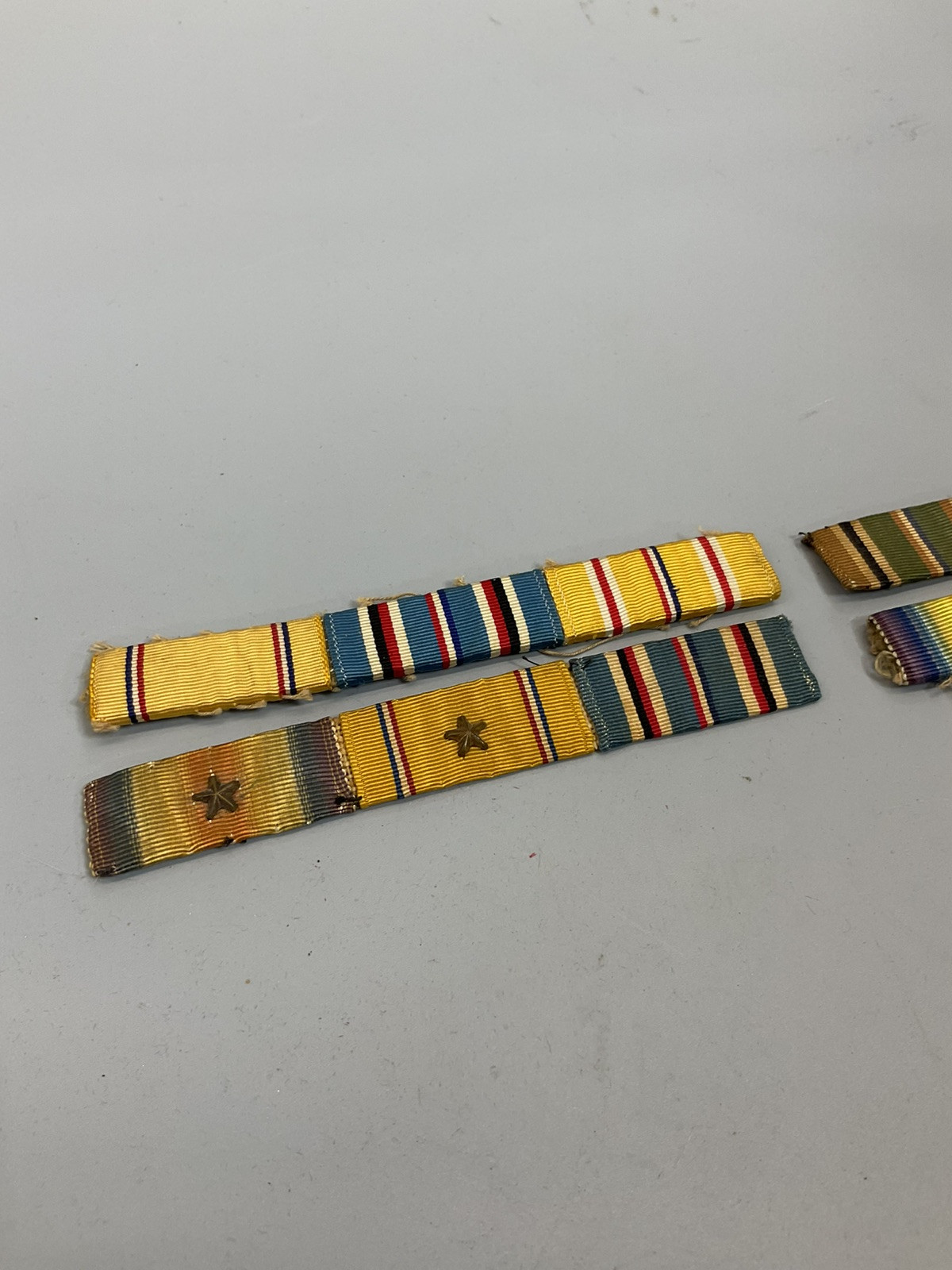 Lot of 4 Ribbon Bars 1/2" Sewn Custom Style p439