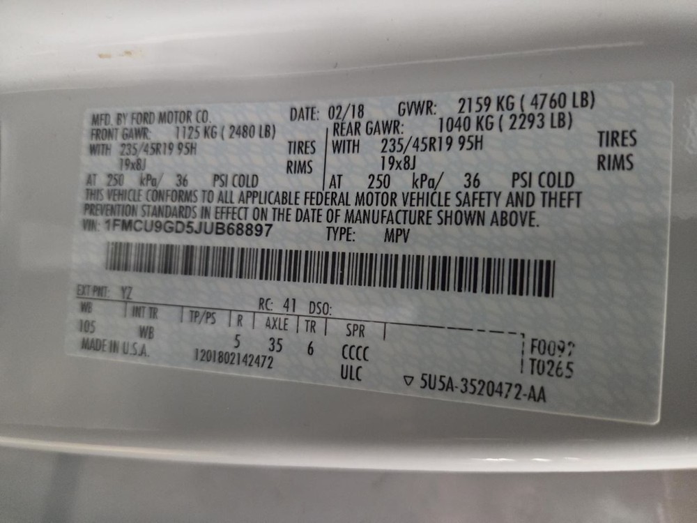 ESCAPE 2018 Jack 1553575