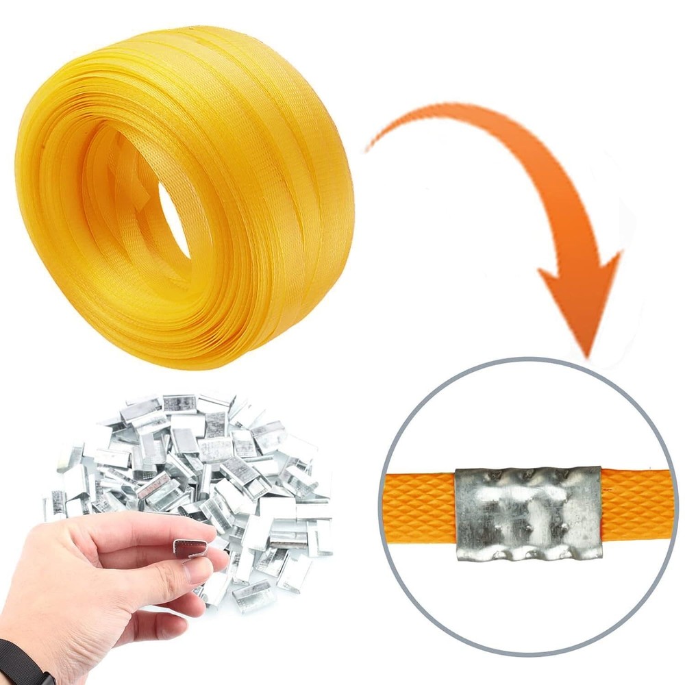 Box Plastic Strapping Kit, Manual Packaging Strapping Tool, Banding Tool (Pol...