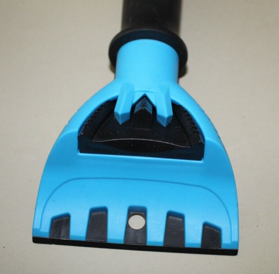 Ice Scraper & Crusher Tool Windshield For Ice & Snow Removal Anti-Scratch Blue