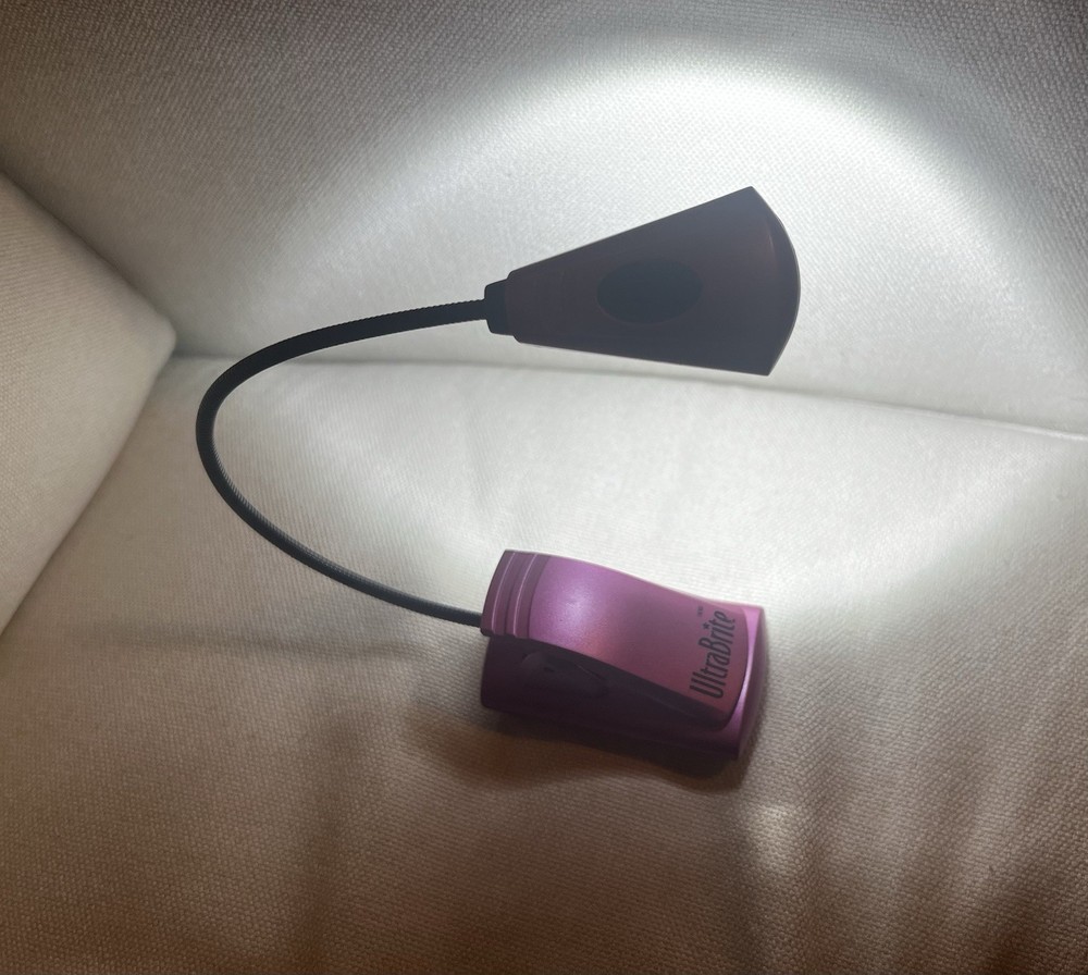 UltraBrite Pink LED Clip-On Reading Light