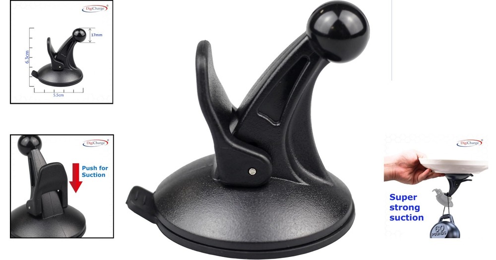 Durable Suction Windshield Mount for Garmin Drive & Other Models - Compact Size
