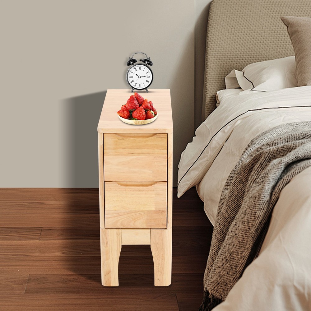 Wood Bedside Table, Sofa Side Table, Bedside Table with Drawers Bedside Table