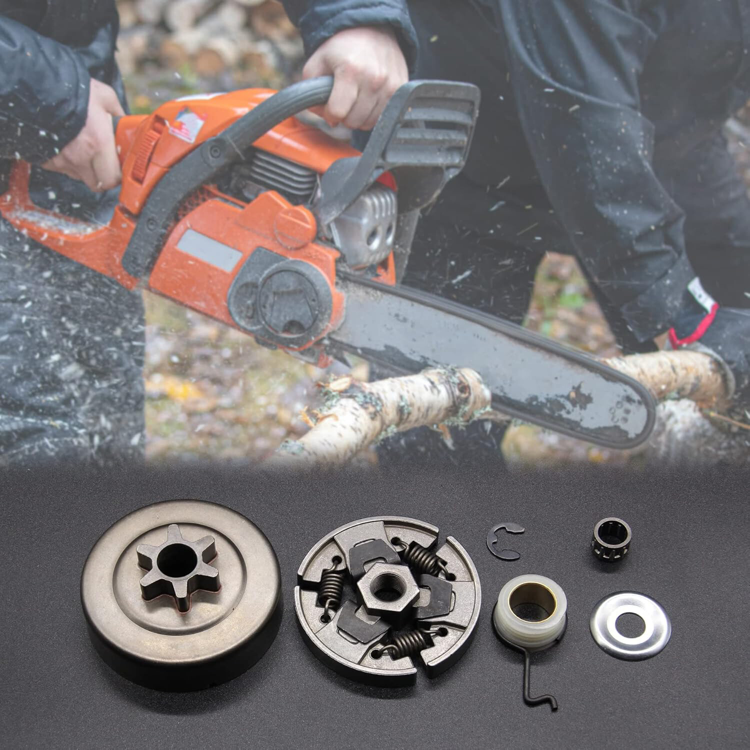 6*/set 3/8" Sprocket Clutch 6Teeth For Stihl 017 018 021 MS170 MS180 MS210 MS230