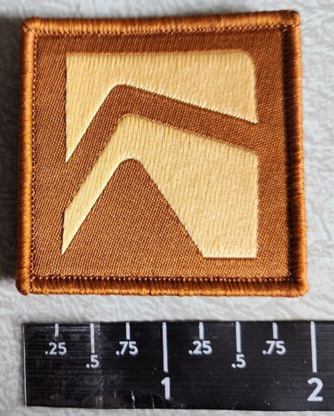Lindnerhof Taktik Tactical Molle Brown Hook and Loop Back Shot Show Morale Patch